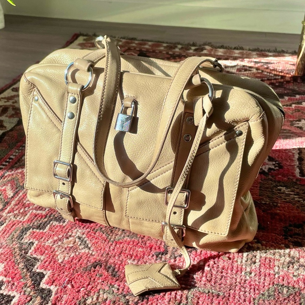 YSL Yves Saint Laurent Sac Lover Calfskin Bag 🧈 Butter 🧈